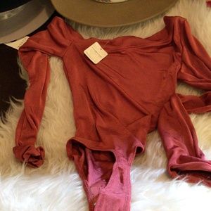 NEW! Free people salmon body suit
